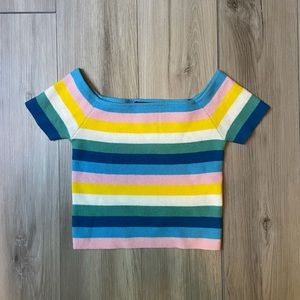 Forever 21 Striped Crop Top